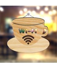 BK Gift Kişiye Özel Ahşap WI-FI Kapı & Cam Levhası - 2
