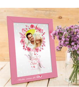 BK Gift Kişiye Özel Konsept Fotoğraf Çerçevesi (Pembe)