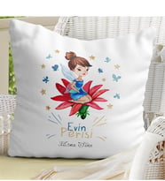 BK Gift Kişiye Özel Evin Perisi Beyaz Yastık - 2