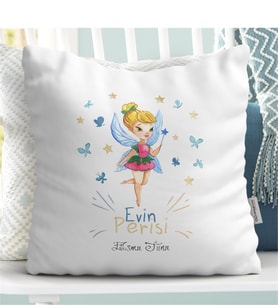 BK Gift Kişiye Özel Evin Perisi Beyaz Yastık - 1