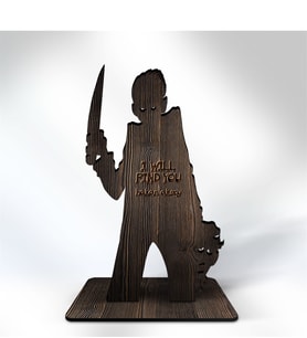 BK Gift Kişiye Özel Psycho Ahşap Biblo - 3
