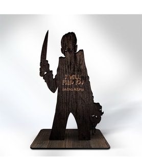 BK Gift Kişiye Özel Psycho Ahşap Biblo - 2
