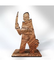 BK Gift Kişiye Özel Psycho Ahşap Biblo - 1