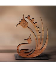BK Gift Kişiye Özel İsimli Lale Ahşap Biblo - 3
