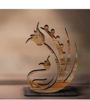 BK Gift Kişiye Özel İsimli Lale Ahşap Biblo - 1