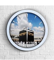 BK Gift Kişiye Özel Kabe Ahşap Duvar Saati - 2