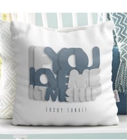 BK Gift Kişiye Özel If You Love Me Let Me Sleep Tasarımlı Beyaz Yastık - 1