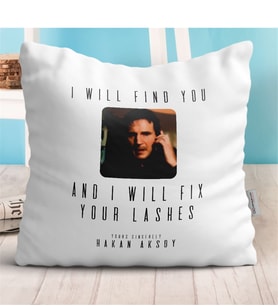 BK Gift Kişiye Özel Esprili Beyaz Yastık - 2