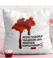 BK Gift Kişiye Özel Esprili Beyaz Yastık - 1