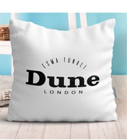 BK Gift Kişiye Özel Dune Beyaz Yastık
