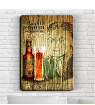 BK Gift Kişiye Özel Beer Tasarımlı Retro Ahşap Duvar Levhası - 9