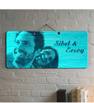BK Gift Kişiye Özel Fotoğraflı Ahşap Duvar Levhası - 5
