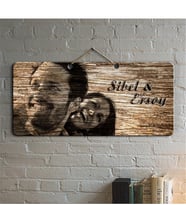 BK Gift Kişiye Özel Fotoğraflı Ahşap Duvar Levhası - 3