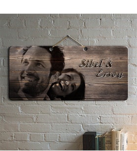 BK Gift Kişiye Özel Fotoğraflı Ahşap Duvar Levhası - 2