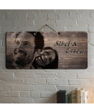 BK Gift Kişiye Özel Fotoğraflı Ahşap Duvar Levhası - 2