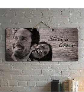 BK Gift Kişiye Özel Fotoğraflı Ahşap Duvar Levhası - 1
