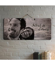 BK Gift Kişiye Özel Fotoğraflı Ahşap Duvar Levhası - 1