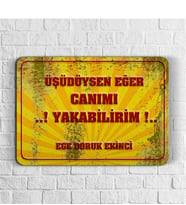 BK Gift Kişiye Özel Retro Sokak Tabelası Tasarımlı Ahşap Duvar Levhası (Duvar Yazılı) 4