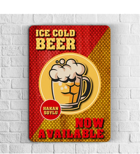 BK Gift Kişiye Özel Beer Tasarımlı Retro Ahşap Duvar Levhası - 6