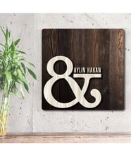 BK Gift Kişiye Özel İsimli Ahşap Duvar Yazısı - 4
