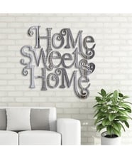 BK Gift Kişiye Özel Home Sweet Home Gri Renk Dokulu Ahşap Duvar Yazısı - 3