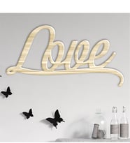 BK Gift Kişiye Özel Love Ahşap Duvar Yazısı