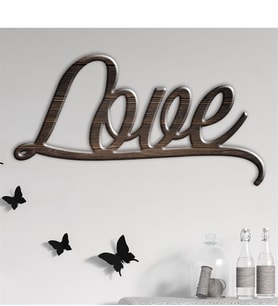 BK Gift Kişiye Özel Love Ahşap Duvar Yazısı