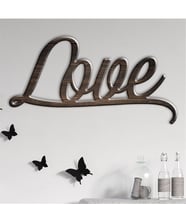 BK Gift Kişiye Özel Love Ahşap Duvar Yazısı