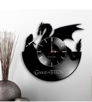 BK Gift Kişiye Özel Game Of Thrones Tasarımlı Dekoratif Ahşap Duvar Saati - 4
