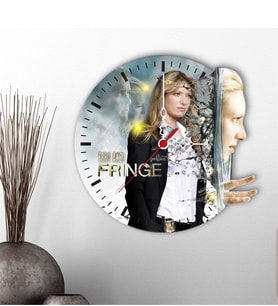 BK Gift Kişiye Özel Fringe Tasarımlı Dekoratif Ahşap Duvar Saati - 2