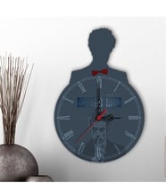 BK Gift Kişiye Özel Doctor Who Tasarımlı Dekoratif Ahşap Duvar Saati - 1