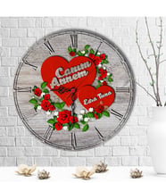 BK Gift Kişiye Özel Dekoratif Canım Annem Tasarımlı Ahşap Duvar Saati - 7