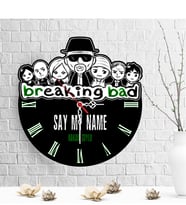 BK Gift Kişiye Özel Breaking Bad Tasarımlı Ahşap Duvar Saati - 1