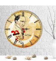 BK Gift Kişiye Özel 23 Nisan Tasarımlı Ahşap Duvar Saati (30 Cm.) - 3