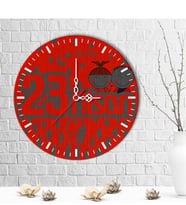 BK Gift Kişiye Özel 23 Nisan Tasarımlı Ahşap Duvar Saati (30 Cm.) - 2