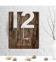 BK Gift Kişiye Özel Farklı Tasarım Ahşap Duvar Saati - 27