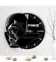 BK Gift Kişiye Özel Star Wars Tasarımlı Ahşap Duvar Saati - 2