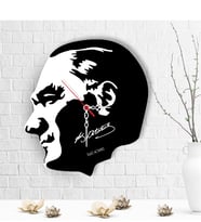BK Gift Kişiye Özel Atatürk Tasarımlı Ahşap Duvar Saati - 6