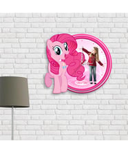BK Gift Kişiye Özel Little Pony Tasarımlı Ahşap Duvar Saati - 2