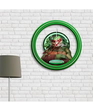 BK Gift Kişiye Özel Ninja Kaplumbağalar Tasarımlı Ahşap Duvar Saati - 2