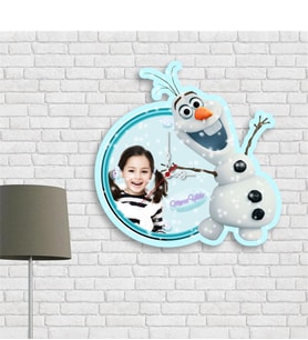 BK Gift Kişiye Özel Karlar Ülkesi Tasarımlı Ahşap Duvar Saati - 2