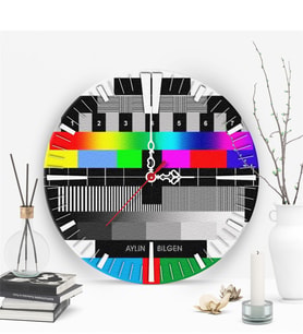 BK Gift Kişiye Özel Sinyal Yok Tasarımlı Ahşap Duvar Saati (30 Cm.)