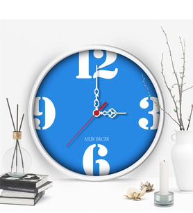 BK Gift Kişiye Özel Farklı Tasarım Ahşap Duvar Saati (30 Cm.) - 21