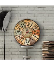 BK Gift Kişiye Özel Old Town Tasarımlı Ahşap Vintage Duvar Saati (30 Cm.) - 8