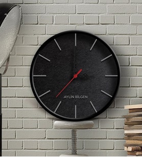 BK Gift Kişiye Özel Farklı Tasarım Ahşap Duvar Saati (30 Cm.) - 16