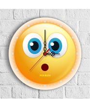 BK Gift Kişiye Özel Emoji Tasarımlı Ahşap Duvar Saati (30 Cm.) - 9