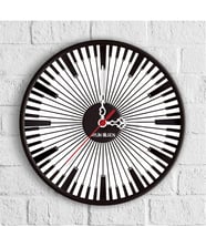 BK Gift Kişiye Özel Müzik Tasarımlı Ahşap Duvar Saati (30 Cm.) - 3
