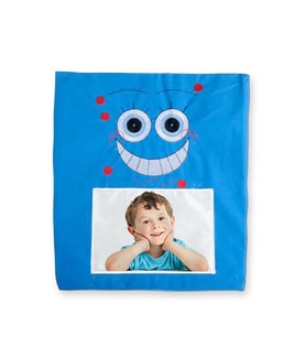 BK Gift Kişiye Özel Mavi Sünger Boby Yastık