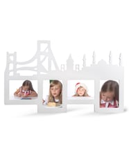 BK Gift Kişiye Özel Çoklu Ahşap Çerçeve (İstanbul Silüet)