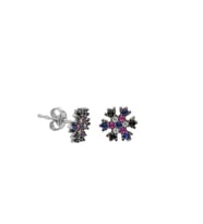 Gümüş Renkli Kar Tanesi Küpe EG0268